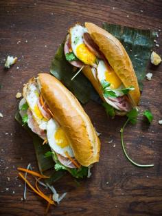 Holy Snikes! These Banh mi egg sandwiches looks tasty! Just need to change up the bread to Ezekiel or whole wheat!