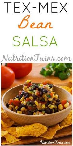 
                    
                        Tex Mex Bean Salsa | Zesty and Delicious | Only 93 Calories | Great as a Dip or Healthy Topping for Chicken or Fish | For MORE RECIPES, fitness & nutrition tips please SIGN UP for our FREE NEWSLETTER www.NutritionTwin...
                    
                