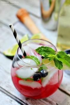 Blueberry Mojito - the easiest and most delicious spring and summer cocktail!