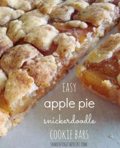 
                    
                        Easy apple pie snickerdoodle cookie bars at shakentogetherlif...
                    
                