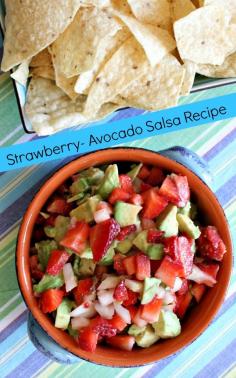Strawberry- Avocado Salsa #recipe - great summer salsa for chip dipping!