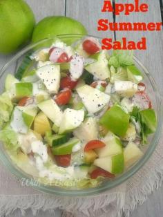
                    
                        Refreshing salad with Apple, Pineapple and more ~ drizzled with a light Poppy Seed dressing
                    
                