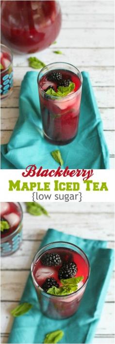 
                    
                        Blackberry Maple Iced Tea…A refreshing drink with low sugar! 55 calories and 1 Weight Watchers PP | cookincanuck.com #recipe
                    
                