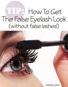 How to get the false eyelash look without fake eyelashes. 32 Makeup Tips That Nobody Told You About