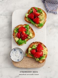 
                    
                        (via Strawberry Basil Smashed Avocado Toast Recipe - Love and Lemons)
                    
                