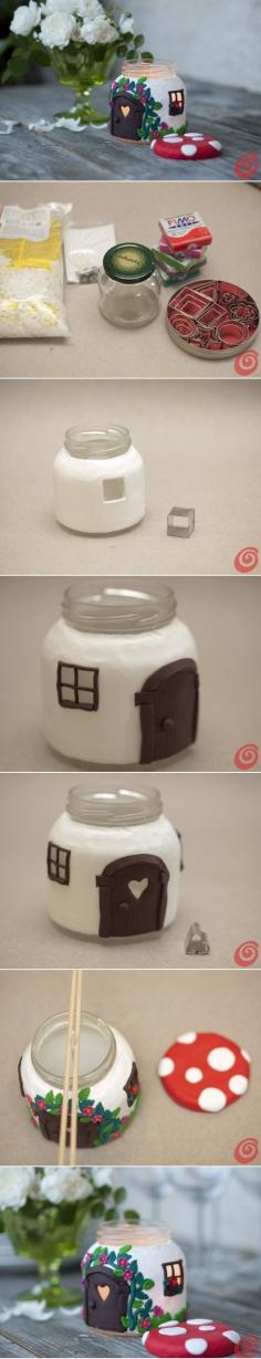 
                    
                        DIY Jar Mushroom House
                    
                