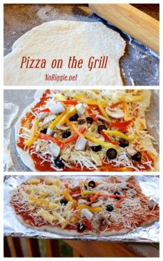 Make Pizza on the Grill for dinner tonight! #grilling #recipe #pizza #dinner