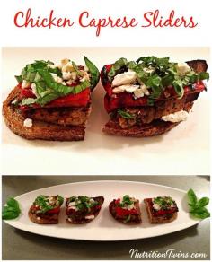 
                    
                        Roasted Red Pepper Chicken Sliders | Savory & Deliciously Satisfying | Only 193 Calories | For MORE RECIPES please SIGN UP for our FREE NEWSLETTER www.NutritionTwin...
                    
                