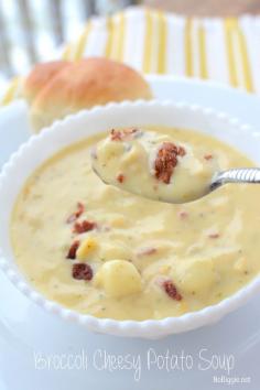 Broccoli Cheesy Potato Soup- I am sure there is a Gluten Free Canned Broccoli Cheese soup at Whole Foods I can use.