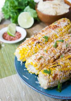 Mexican Grilled Corn Recipe...... This is THE best way to eat corn!