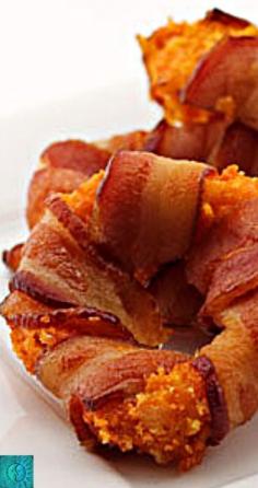 
                    
                        Bacon-Wrapped, Doritos-Crusted Onion Rings - I offer no apologies for this...
                    
                