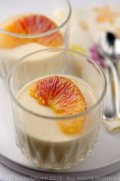 Blood orange posset