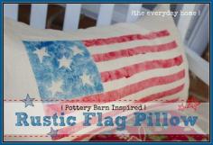 
                    
                        Stenciled Flag Pillow by The Everyday Home  www.everydayhomeb...
                    
                