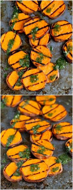 
                    
                        Grilled Sweet Potatoes with Cilantro Vinaigrette...117 calories and 3 Weight Watchers PP | cookincanuck.com #recipe #vegan
                    
                