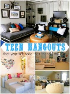 Ten Teen Hangout Areas Your Kids (and their friends) Will Love. For the bonus room?