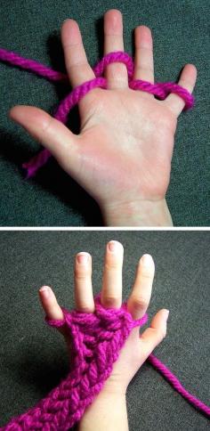 Finger Knitting is a fun activity for kids that also improves dexterity and concentration!  #activities #kids #knitting