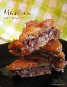 Mocklava (Easy Baklava) | Who Needs A Cape? #baklava #dessertideas #holidaydessert