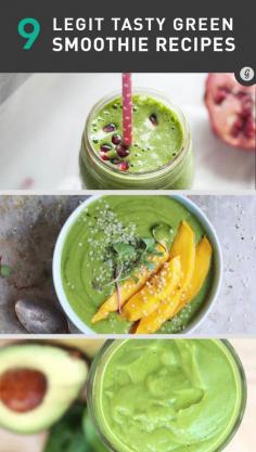 9 Green Smoothie Recipes You’ll Actually Enjoy Drinking #healthy #recipes #smoothies #breakfast #recipes #healthy #recipe #brunch