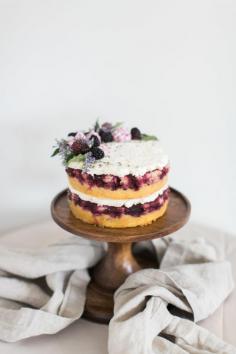 Blackberry + Lavender Cake