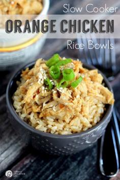 
                    
                        Slow Cooker Orange Chicken Rice Bowls | Better than Panda Express! | Slow Cooker Sunday | Recipe on TodaysCreativeLif...
                    
                