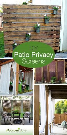 DIY Outdoor Privacy Screens