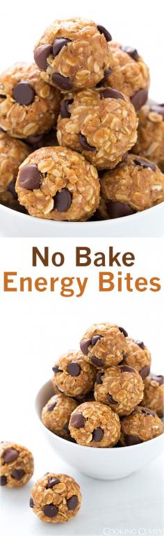 No Bake Energy Bites - Pinterest Tested: 8.5/10. These are like granola bars but better and healthier. One or two are the perfect snack.