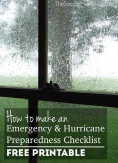 Are you ready in case of a weather emergency? What you need to know to make your family storm and hurricane preparedness checklist - FREE printable!