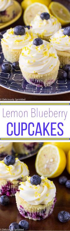 
                    
                        Lemon Blueberry Cupcakes with Lemon Buttercream Frosting
                    
                