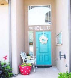 
                    
                        A FUN Porch that says #HELLO!
                    
                