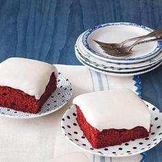 Yummy, surprisingly low-calorie red velvet cake #recipe