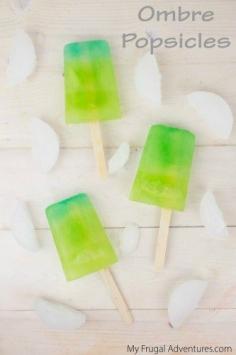 How to Make Ombre Popsicles- easy and so pretty! Any color or flavor you like.