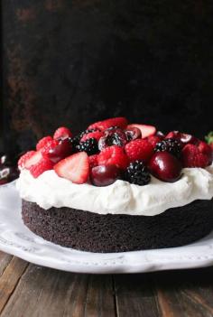 
                    
                        Foolproof Chocolate Cake with Whipped Cream and Fresh Berries
                    
                