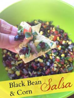 Black bean and corn salsa recipe. Perfect for cookouts and summer gatherings!