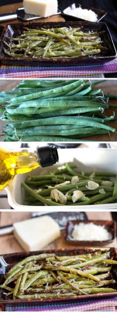 Garlic Roasted Green Beans - Erren's Kitchen - This simple, rustic one pot recipe makes a side dish with a heavy hit of delicious garlic. It's great for entertaining or simple weeknight dinners.