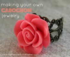 Making Your Own Cabochon Jewelry & a Giveaway! | The Happier Homemaker