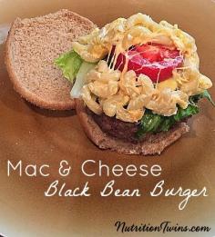 
                    
                        Mac & Cheese Black Bean Burger | Only 330 Calories | Comfort Food without the fat & Calories | Vegetarian too | For MORE RECIPES, fitness and nutrition tips, please SIGN UP for our FREE NEWSLETTER www.NutritionTwin...
                    
                