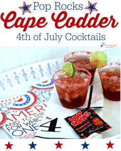 
                    
                        4th of July Drink with Pop Rocks | Fourth of July Cape Codder Cocktail Recipe | Find more holiday ideas at TodaysCreativeLif...
                    
                