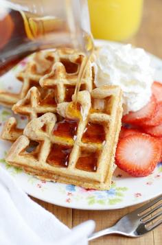 
                    
                        These multigrain waffles are as soft and fluffy as my favorite Belgian waffles-- but a lot more nutritious!
                    
                