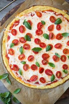 Cauliflower Pizza Crust (lGF) - Very good and much quicker than a traditional pizza crust (no kneading and rise!).