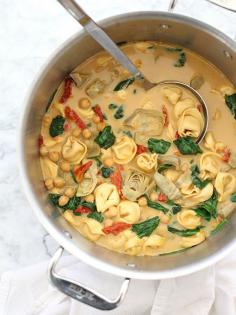 tortellini soup with artichokes + 14 other delicious artichoke recipes.
