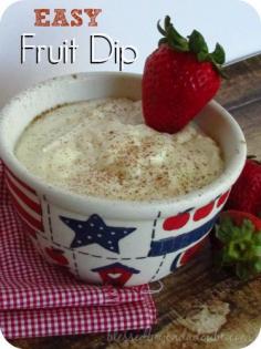 
                    
                        The best fruit dip cream cheese that is made with only 2 ingredients.
                    
                