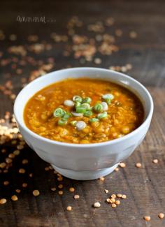 Red Lentil Coconut Soup, recipe from 101cookbooks.com.