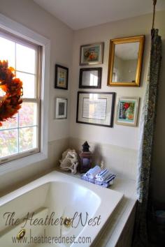 These 4 Amazing Bath Transformations Cost Next to Nothing!: Heather's Lovely Leftover Results