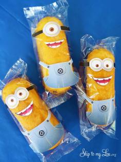 
                    
                        Free printable minion twinkie wrappers #make #minion skiptomylou.org
                    
                