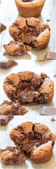 nutella chocolate lava cookies