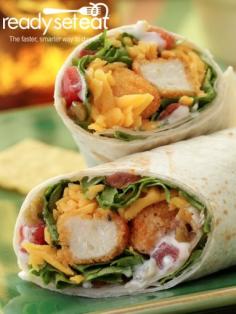 Spicy Chicken Wraps... Easy and quick 2 step recipe for a casual weeknight meal. These delicious wraps are a great spicy summer option your family will love!