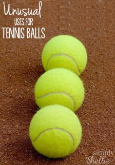 
                    
                        Tennis Balls can be awesome off the court and around your house. Check out these fun uses. I am a little skeptical of #7 but excited to try #3 and #8.
                    
                