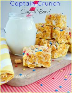 Captain Crunch Bars | The kids will love these desserts!