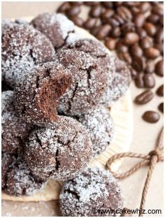 mocha crinkle cookies - yummy dessert recipe