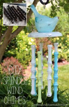 diy spindle wind chimes, crafts, how to, outdoor living, repurposing upcycling, woodworking projects